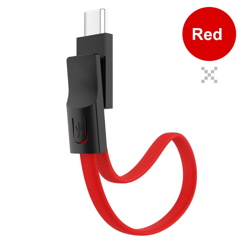 2.4A usb зарядный кабель для samsung Galaxy Портативный Micro usb type C Синхронизация данных зарядное устройство мобильный кабель для зарядки телефона для Xiaomi LG - Цвет: Красный