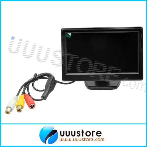 

5" inch High Resolution HD 800*480 (no 320*240) Car TFT LCD Monitor Screen 2ch Video