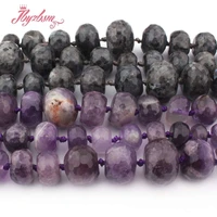 5x8 12x16mm faceted rondelle beads amethystslabradorite natural stone beads for diy necklace jewelry making 18 free shipping