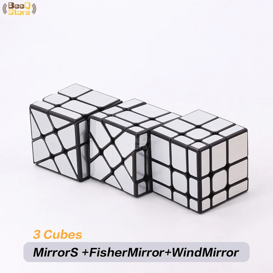 SWF-Silver Mofangjiaoshi Fisher зеркало Windmirror зеркала магический куб Золотой Серебряный Матовый горячий колесный зеркальный куб 3x3x3 странная форма подарки - Цвет: SWF-Silver