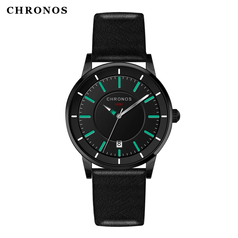 Модные часы для мужчин CHRONOS спортивные кварцевые водонепроницаемые мужские s Топ