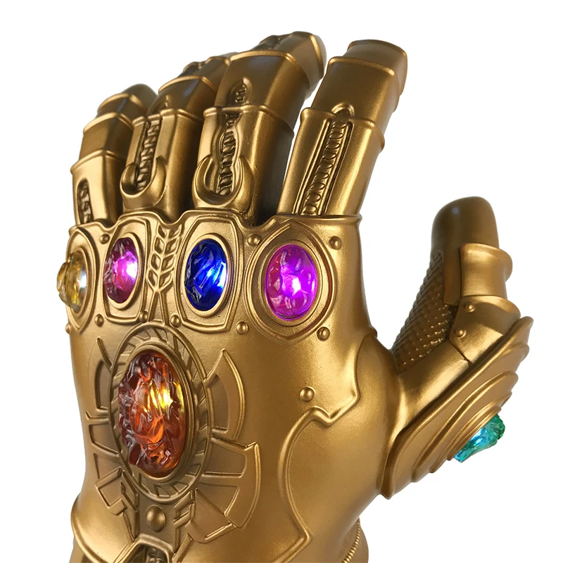 LED Thanos Infinity Gauntlet Мстители Бесконечность война Кино Косплей Аксессуары перчатки