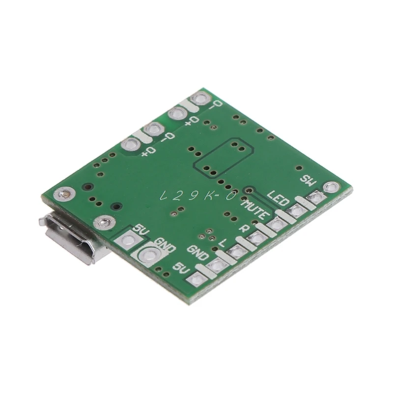 Миниатюрная Плата USB усилителя мощности PAM8403 5 в постоянного тока класс D 2x3 Вт
