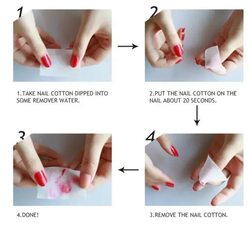 Новинка 900 шт./лот изящные инструменты для ногтей средство снятия лака салфетки