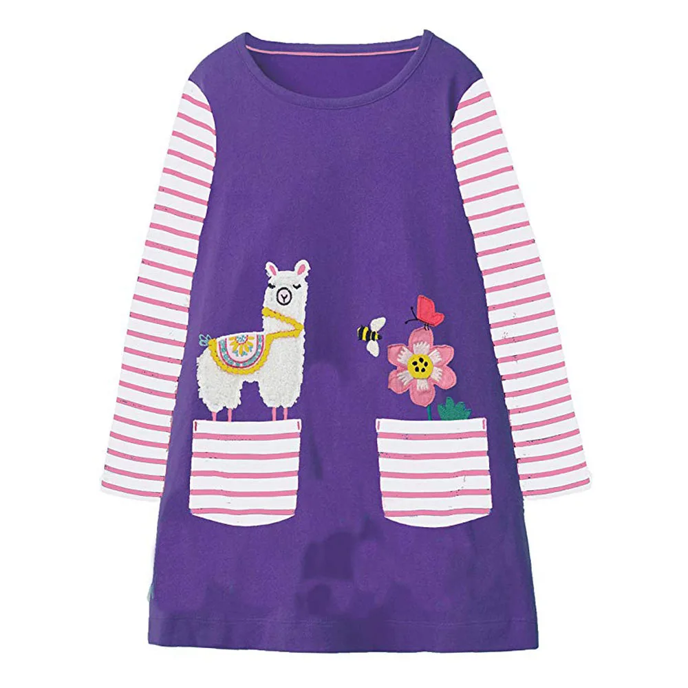 Платье для маленьких девочек с карманами Детский костюм платье принцессы