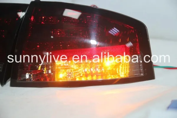Для Audi A4 b7 светодиодный задний светильник задний фонарь 2005-2008 год темно-красный SN