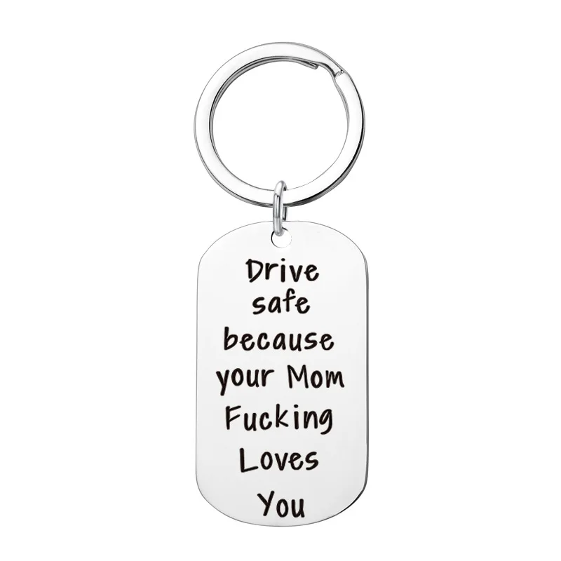 Модный брелок на заказ Веселые подарки гравированный безопасный для сына и дочки