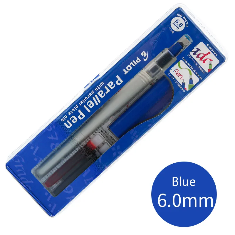 Blue 1Pcs Pilot параллельные ручки для каллиграфии авторучка набор канцелярских принадлежностей арабский Готический дизайн цветные чернила для ручек заправка картриджа для художественной ручки - Цвет: Blue 1Pcs