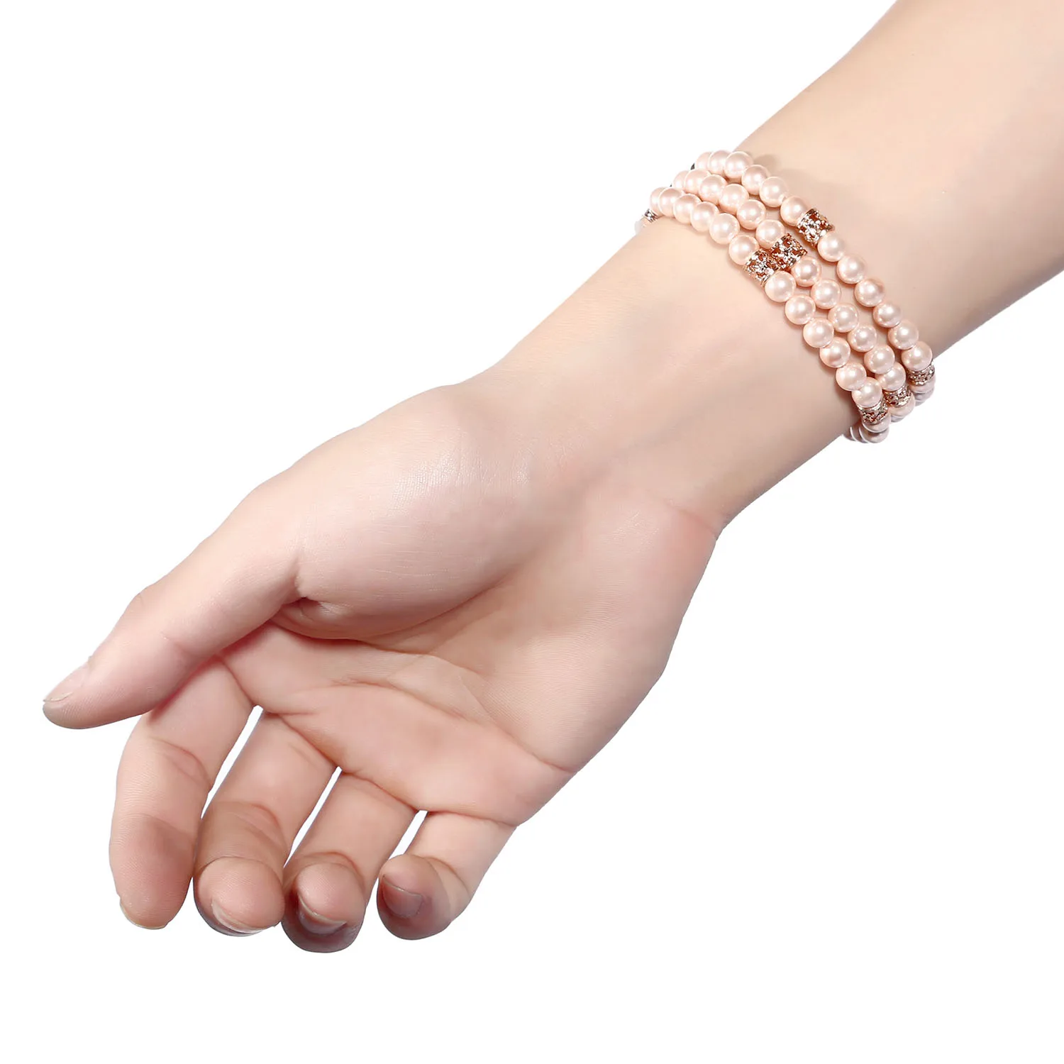 

New Jewel Pearl Stretch Watch Band for Fitbit Charge 2 Strap Women's Girls' Bracelet for Fitbit Charge 2 Smart Wrist band 3PZ