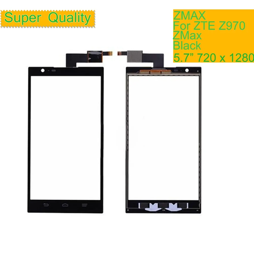 Сенсорный экран дигитайзер для ZTE ZMAX Z970 970 Сенсорная панель объектив Переднее