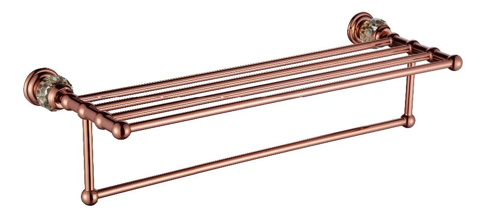 Новый дизайн, крепление для полотенец из латуни и нержавеющей стали, розовое золото, бесплатная доставка