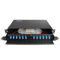 rack mount fiber termination box patch panel optical distribution frame odf for lc 12 core pigtail