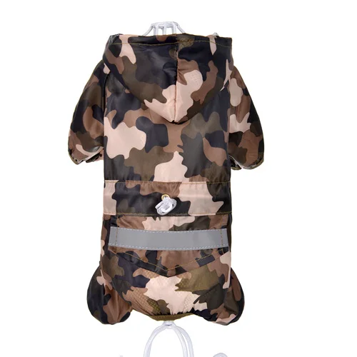 DRESSPET плащ для собак водонепроницаемый полиэстер пальто куртка для маленьких и средних собак дождевик XXL - Цвет: Зеленый