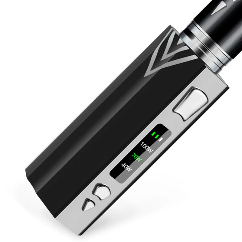 40 Вт-100 Вт vape kit 2200 мАч батарея испаритель большой дым кальян вейп металлический