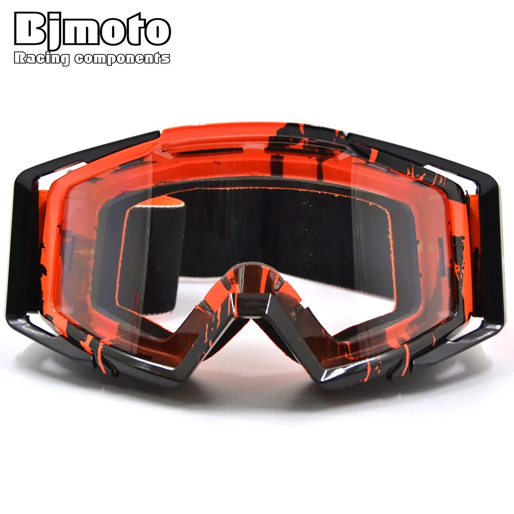 Очки для мотокросса BJMOTO мотоциклетные очки Google ATV с прозрачными линзами лыжного