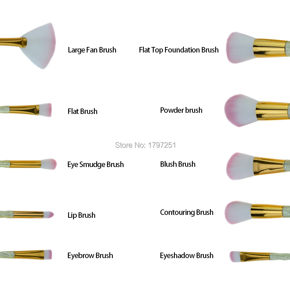 Начать производители 10 шт. Единорог Макияж Расчёски для волос цветная спираль