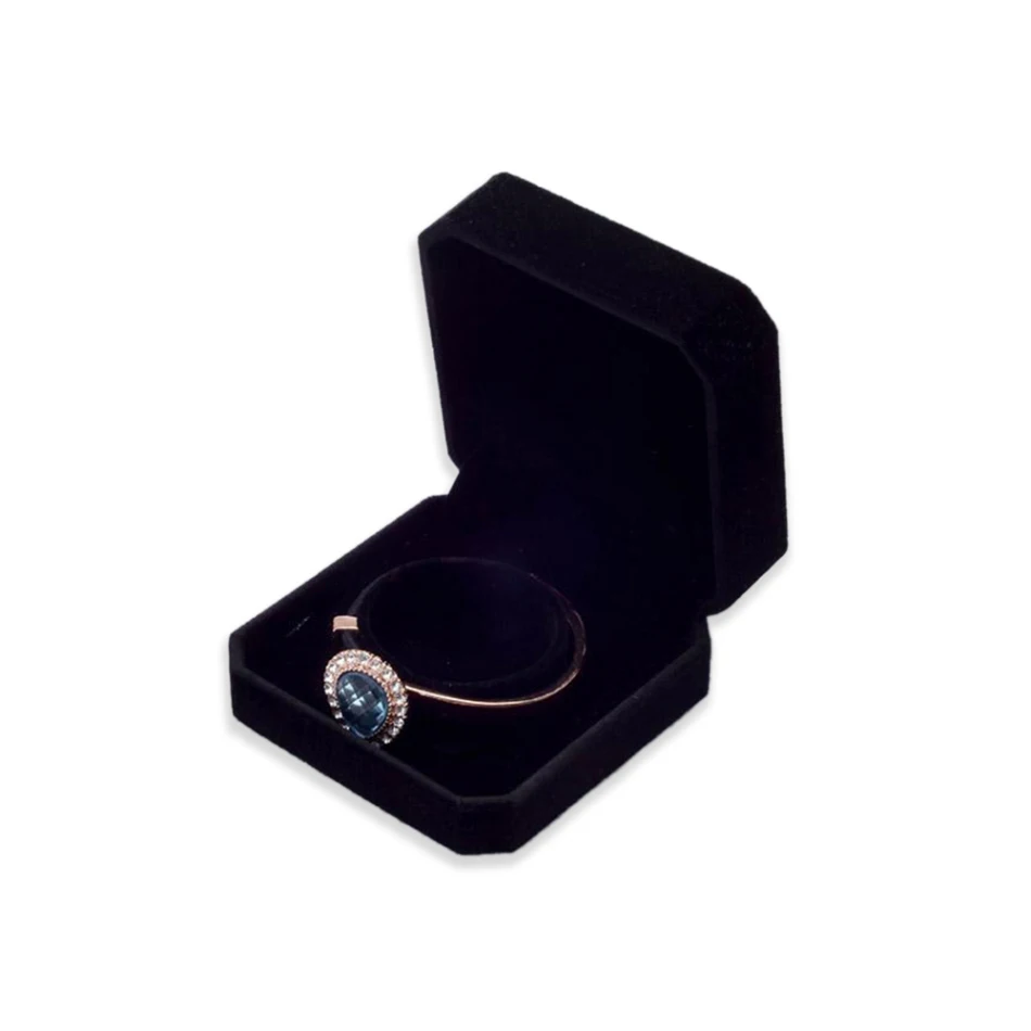 Bangle Box Черные бархатные украшения коробка обручальное кольцо ожерелье браслет коробка показ хранилища ювелирных украшений чехол для свадьбы День Святого Валентина подарок - Цвет: Bangle Box