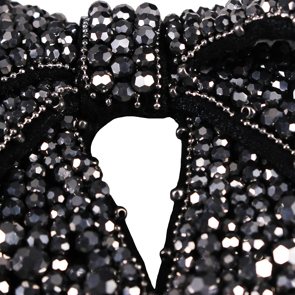 5 шт. серые дизайнерские нашивки с бантом из бисера аппликация Значки для