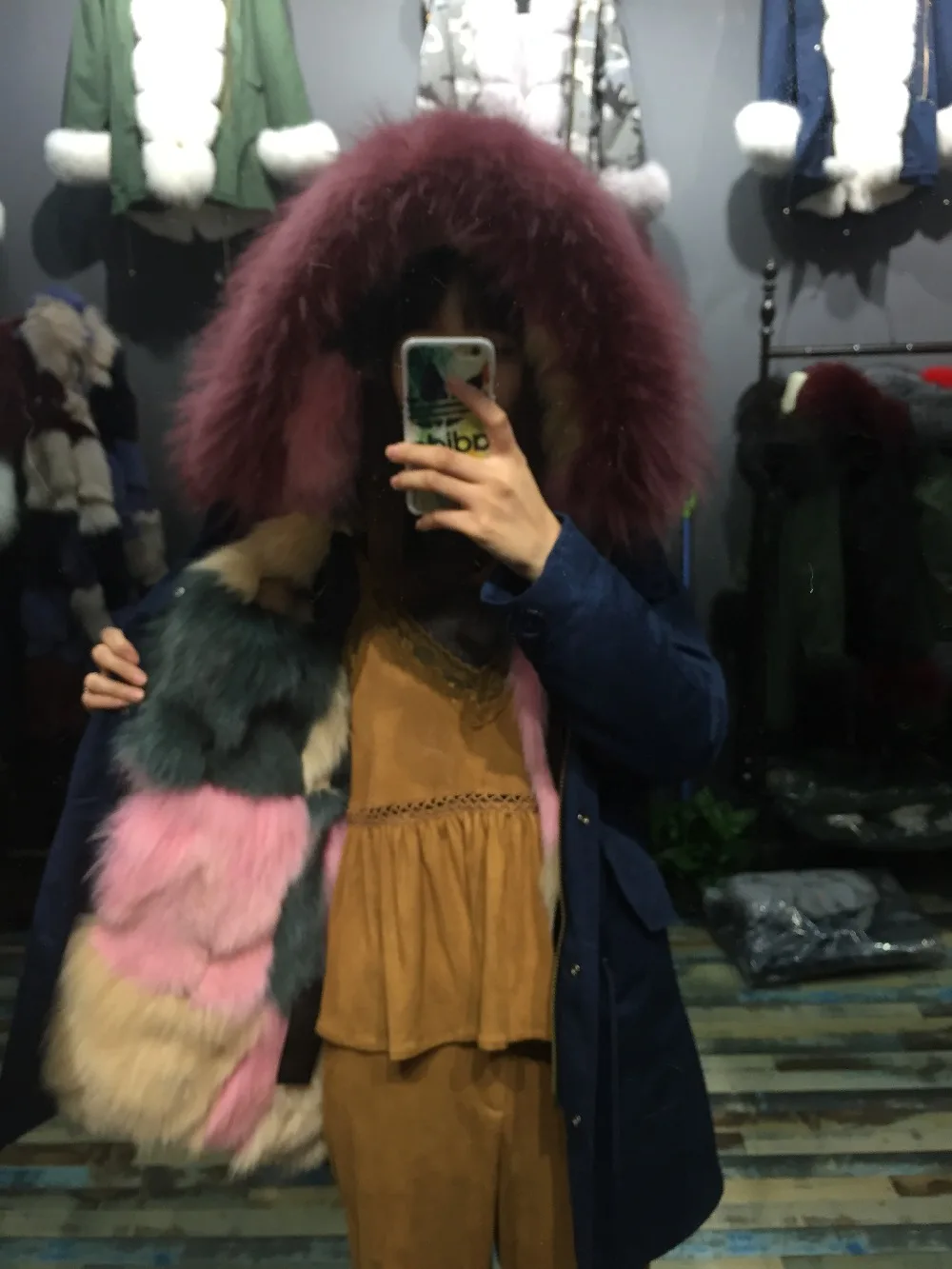 Зимние пальто из 100% натурального Лисьего меха SQXR|fox fur coat real|real fox coatfur real |