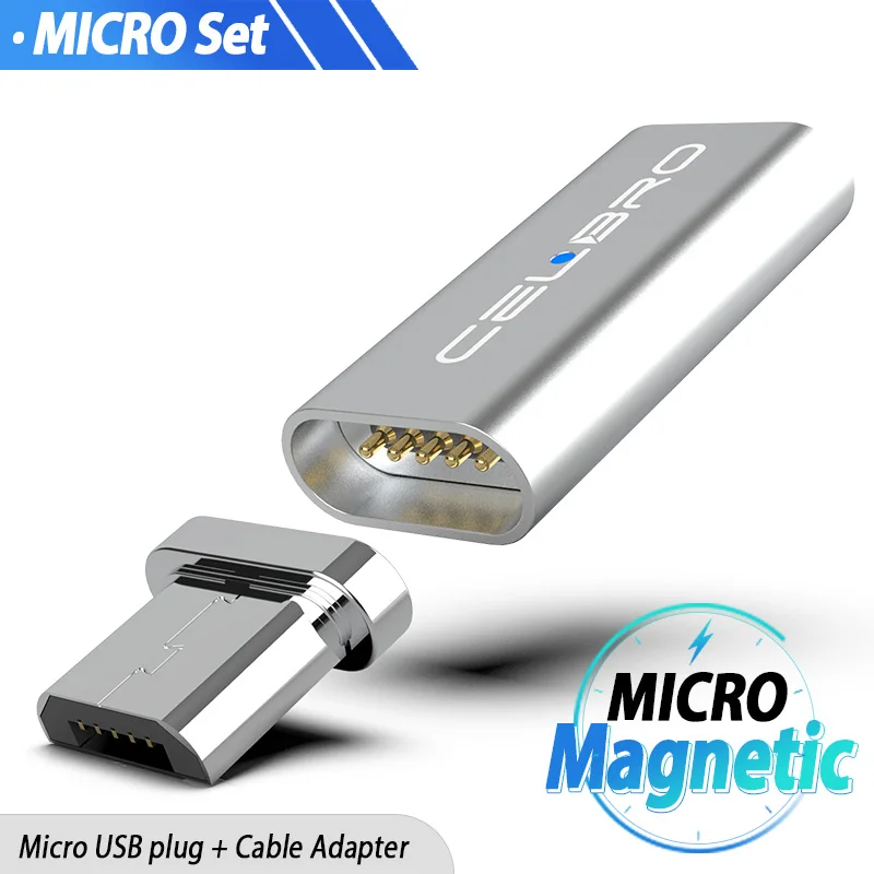Micro USB Set Micro USB Магнитный адаптер типа C Магнит Usb быстрая зарядка Разъем для samsung Galaxy S8 S9 Plus Note 8 9 A8 A9 A7 type-C - Цвет: Micro USB Set