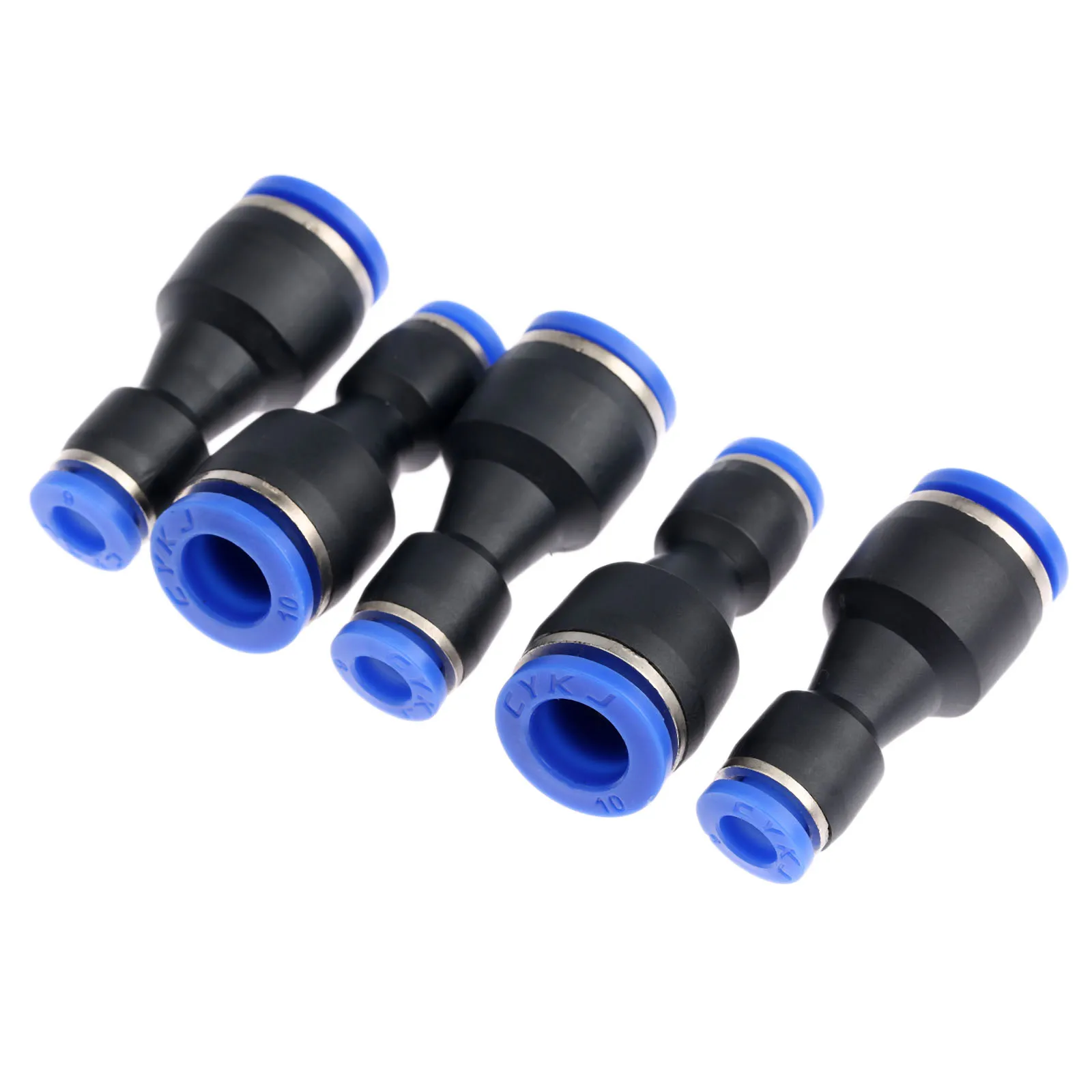 5 шт. 12 мм отверстие до 8 пневматические фитинги пуш-ап в прямой Редуктор разъемы