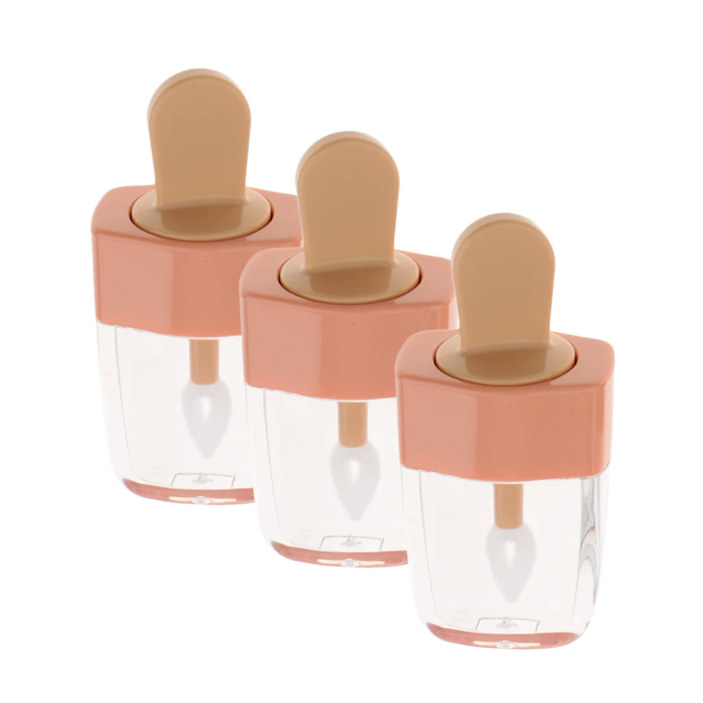 Пустой флакон для блеска губ 3 х 5 мл миниатюрный блеск с крышкой | Красота и