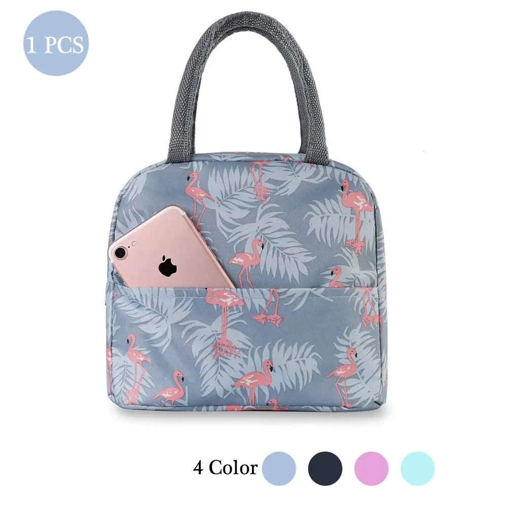 New Baby Food Milk Bottle Storage Insulation Bags Waterproof Oxford Flamingo Bag Lunch Bag Infant Kids Food Warmer Thermal Bag