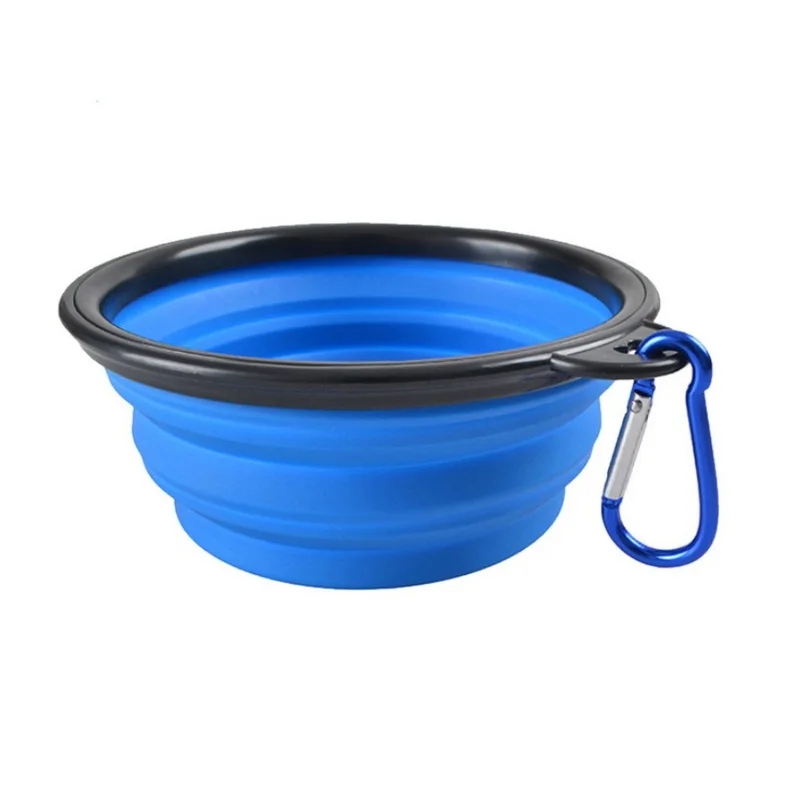 1 шт. складная силиконовая миска для собак переносная путешествий игрушка