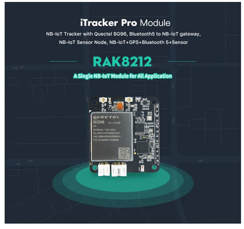 Quectel BG96 NB-IoT iTracker Pro модуль дистанционного gps позиционирования узел модуль Bluetooth 5,0 GPRS шлюз модуль RAK8212 Q077