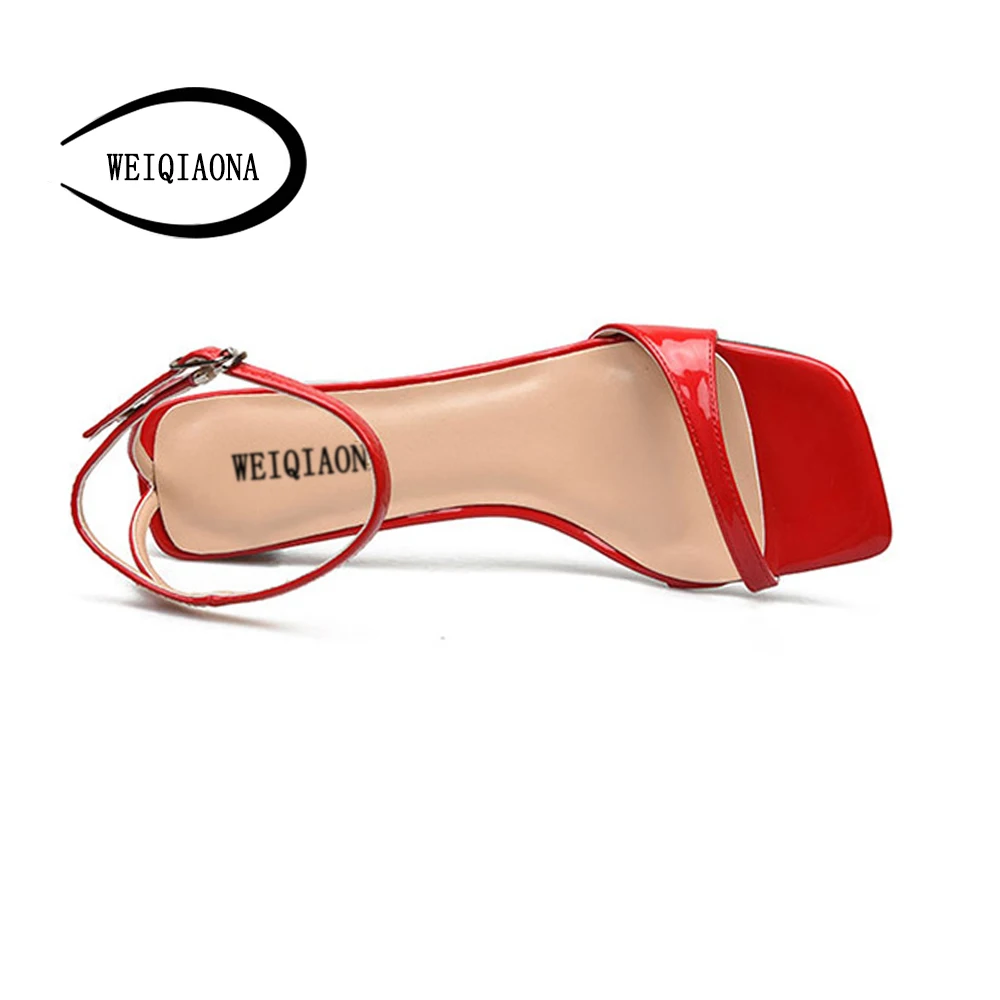 Большой размер 42 Ремешок на щиколотке Свадебная обувь среднем каблуке женские