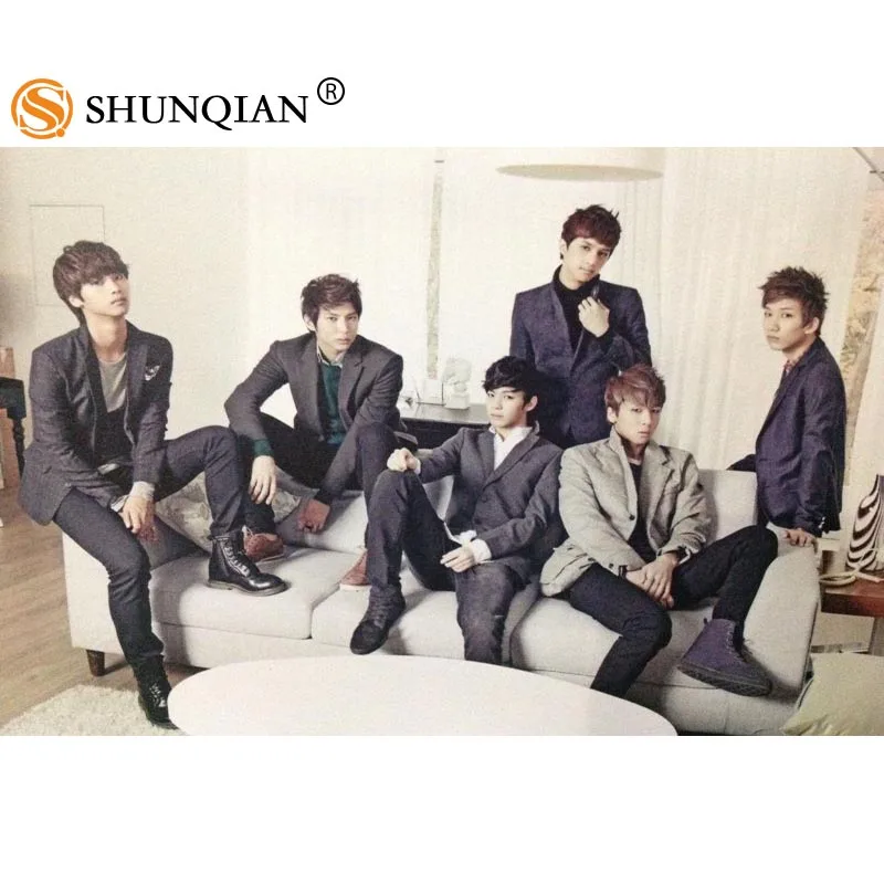 Высококачественный атласный постер с принтом в Корейском стиле VIXX модный