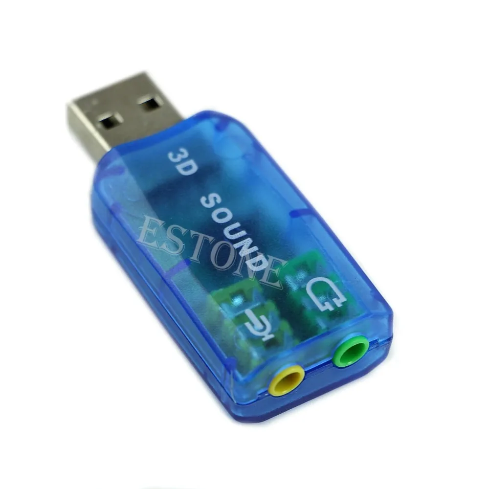 Стереогарнитура с разъемом USB на 3 5 мм для наушников новая звуковая карта 3D