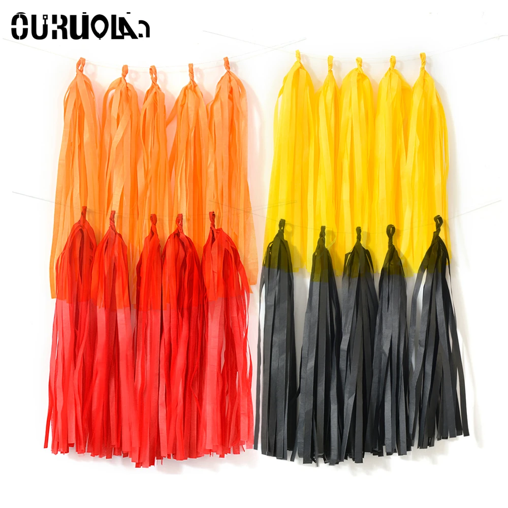 5 шт./лот гирлянда из папиросной бумаги с кистями I Am One 30th Birthday Eid Mubarak Мексиканская