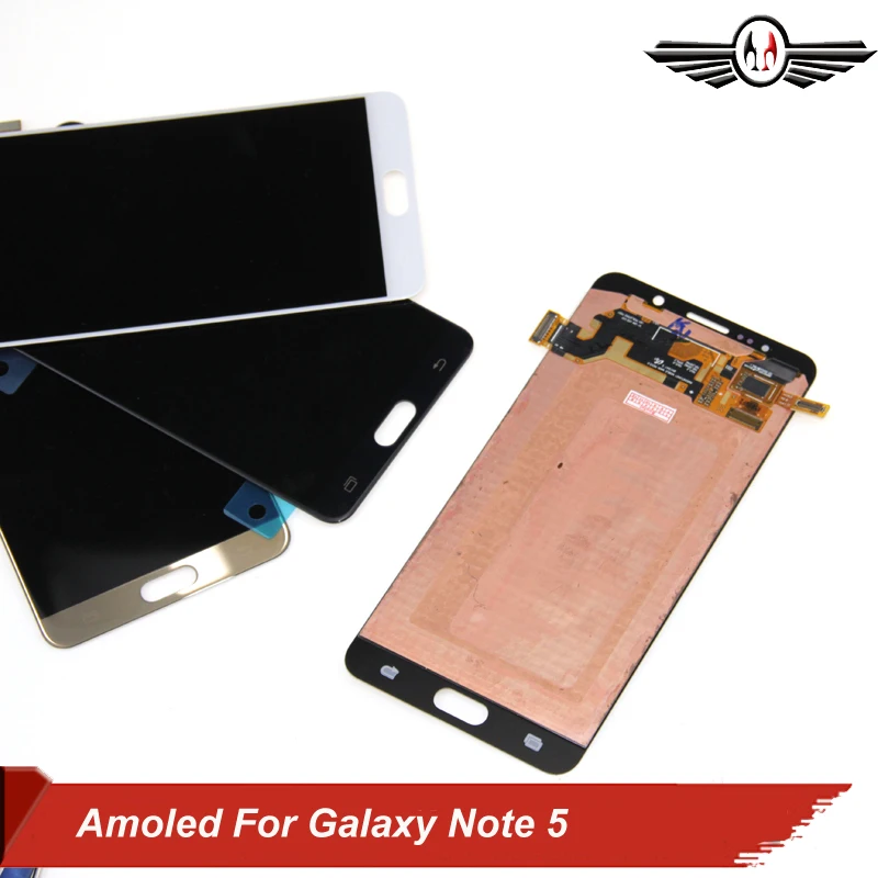 AMOLED для Samsung Galaxy Note 5 N920 ЖК дисплей с сенсорным экраном дигитайзер сборка SM N920F N920A
