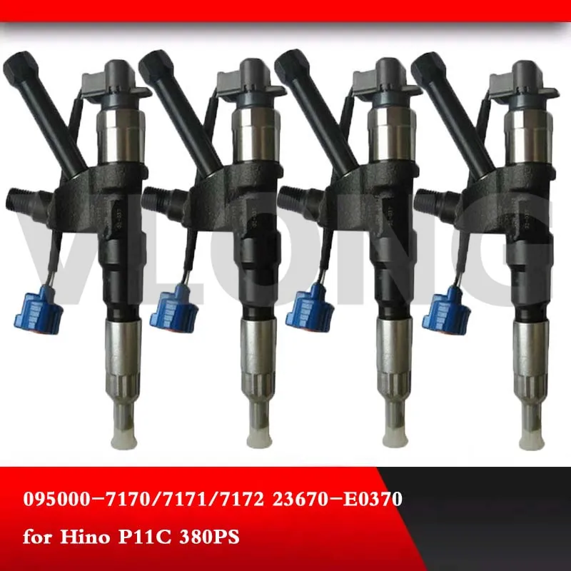 

GENUINE AND BRAND NEW DIESEL FUEL INJECTOR 095000-7170 095000-7171 095000-7172 23670-E0370 for HINO P11C 380PS