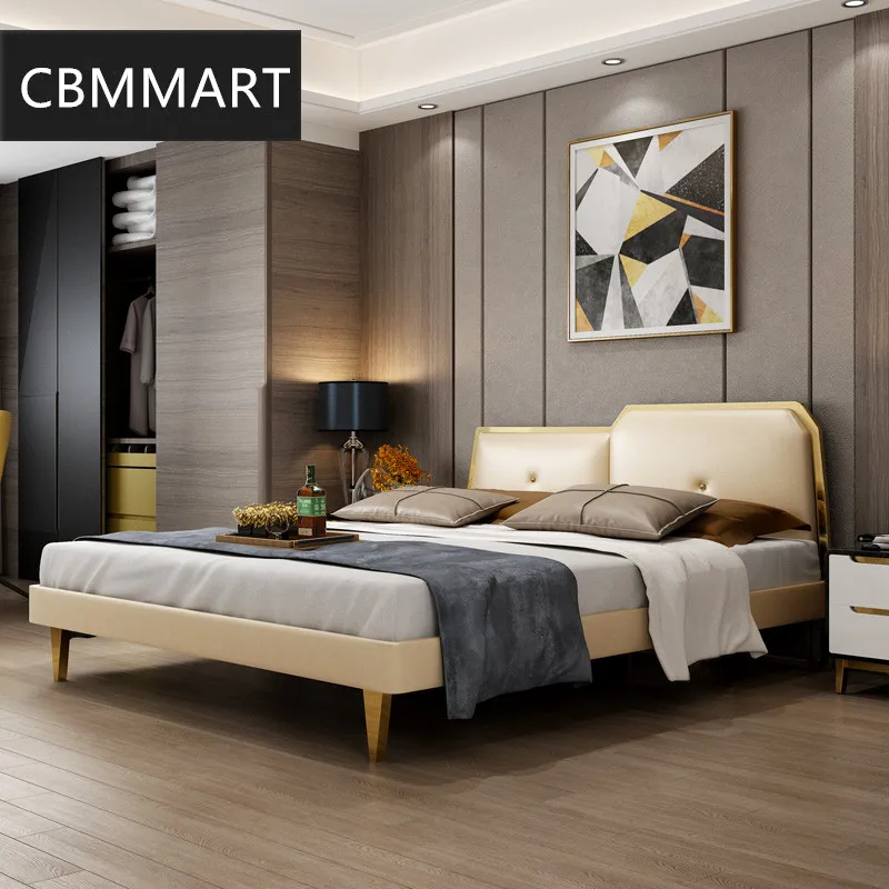 Особенный дизайн роскошная двуспальная кровать размера king | Мебель