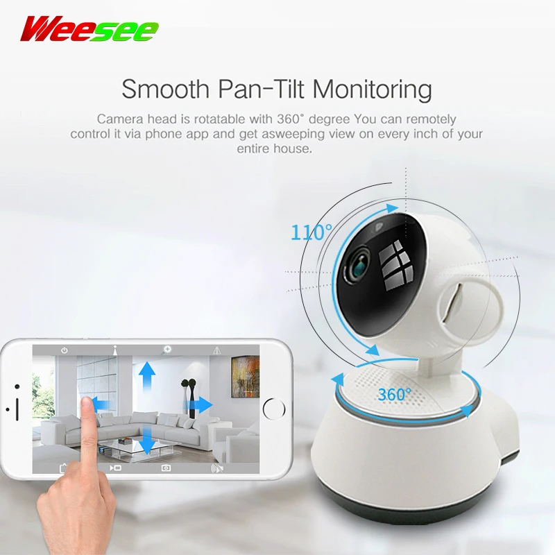 Weesee V380 720P P2P умный робот с ночным видением для малышей WIFI беспроводной
