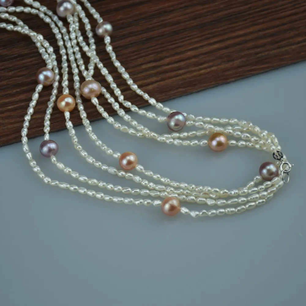 YUET PEARL Freshwater Pearl Necklace New Fashion Ladies Party Beach Long Tassel Simple Jewelry For Women | Украшения и аксессуары