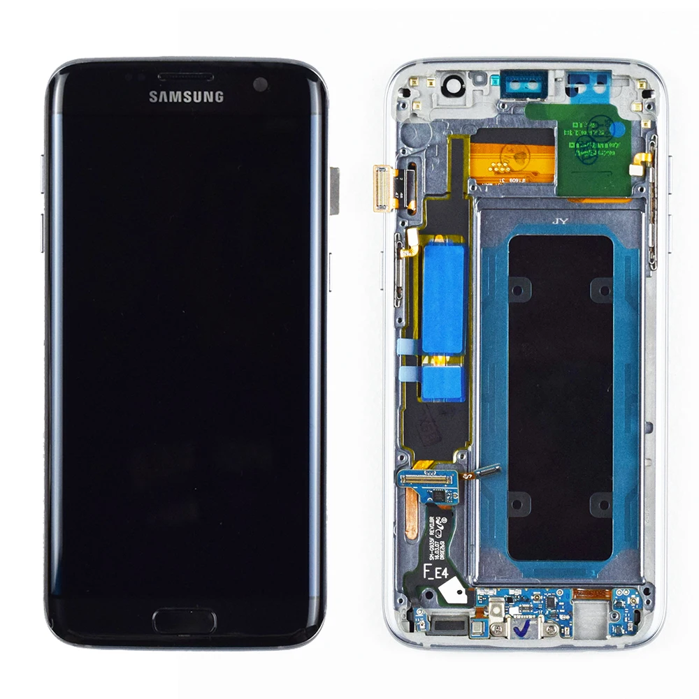 AAA оригинальный 5 ''SUPER AMOLED ЖК-дисплей с рамкой для SAMSUNG Galaxy s7 edge G935 G935F сенсорный