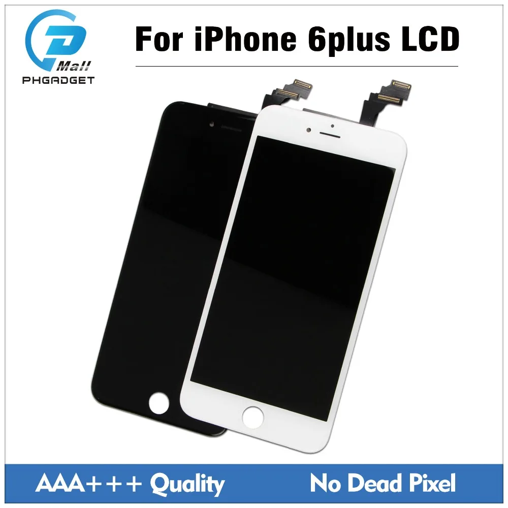 20 шт./лот AAA сенсорный экран для iPhone 6 plus дисплей LCDWith дигитайзер Запасные части в