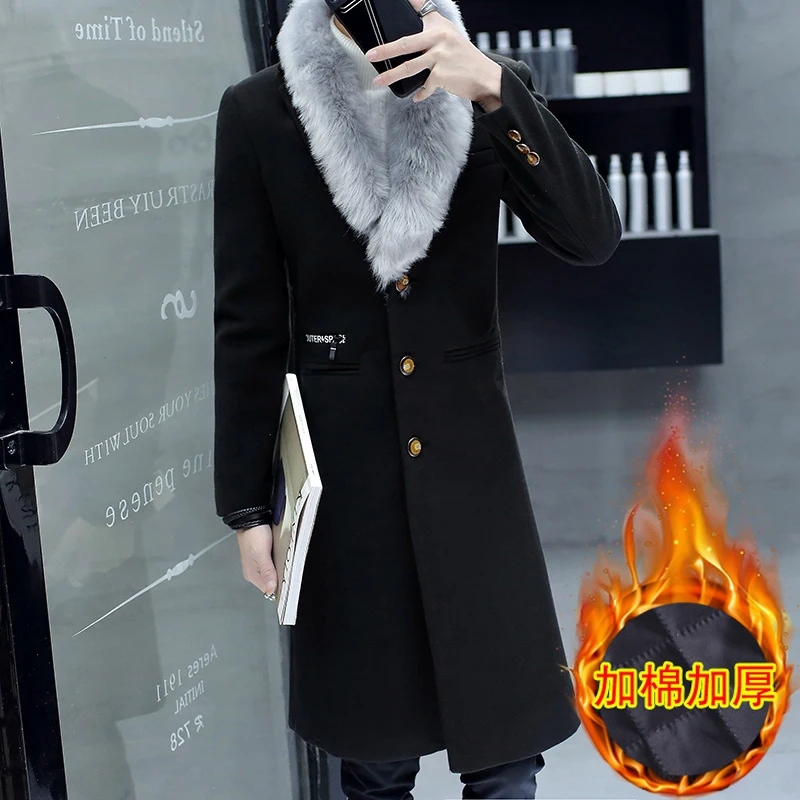 Новая мужская одежда M ~ 4XL модный парикмахерский стиль длинная Корейская версия