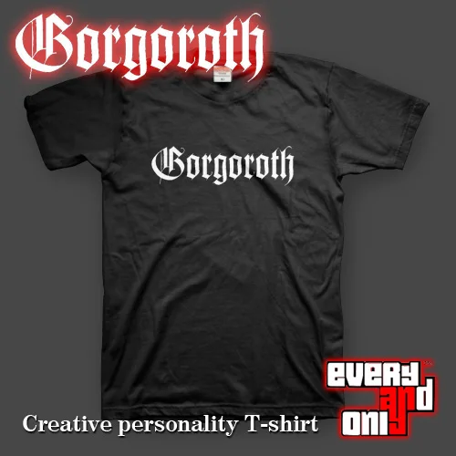 Gorgoroth в стиле Блэк Металл логотип черепа хлопковая Футболка шапка футболка T 5