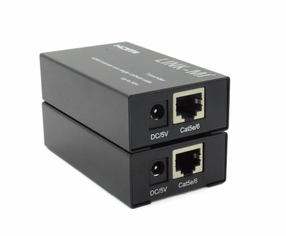 LINK-MI 50 м HDMI удлинитель 1080p 3D EDID более Cat5e/6 кабель аудио-видео передатчик и приемник