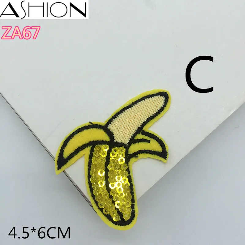 5 шт. бананы воздушные шары апельсины губная помада пайетки вышивка аппликация