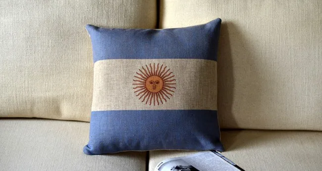 

Argentine flag flag pillow covers sofa chair cushions shabby chic home No Inner