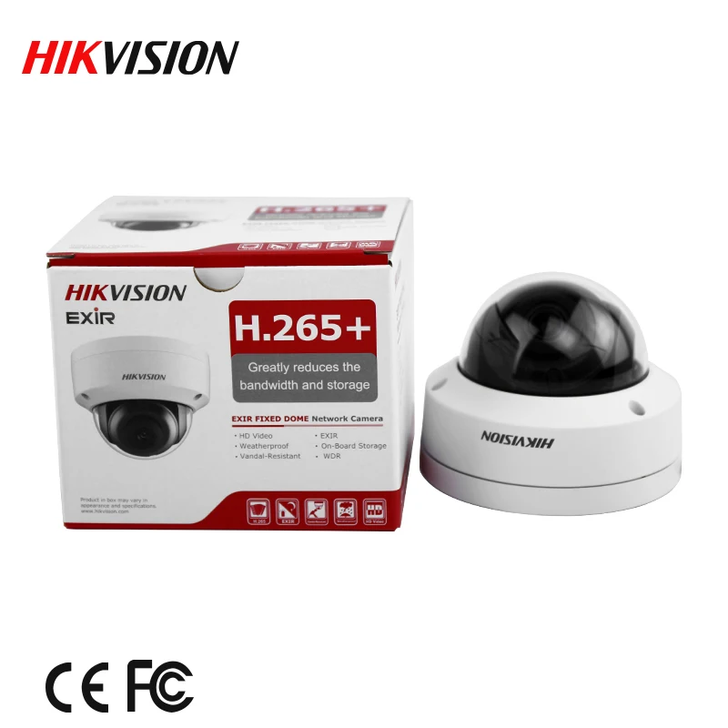 Английская версия DS-2CD2185FWD-I 8MP Сетевая купольная камера 120dB широкий динамический диапазон H.265 камера