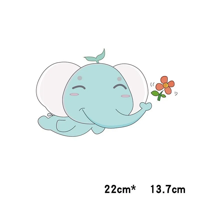 Милый пластырь с мультяшным цветком слоником для девочек утюжок на