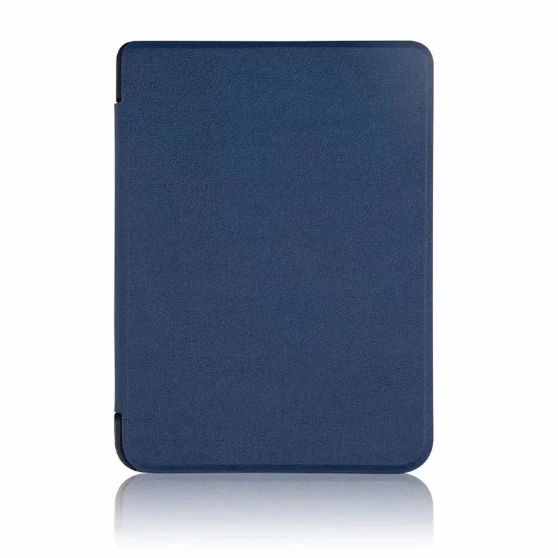 Navy blue Ультратонкий умный чехол из искусственной кожи с рисунком на магните для kobo Clara N249, Прозрачный HD 6,0 электронные книги, защитный чехол+ пленка+ стилус - Цвет: Navy blue