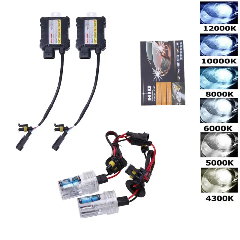 1 пара H7 55W HID Ксеноновые фары преобразования лампы Комплект 4300/5000/6000/8000/10000/12000 K, лучшее качество