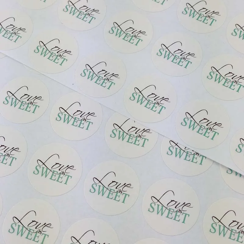 

2000PCS "Love is sweet" Stickers Diameter 3cm Sticker Labels Sealing adhesive Labels Baking labels DIY for gift/box/jewelry/cake